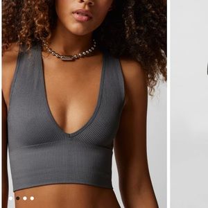 Gray urban outfitters out from under crop top
